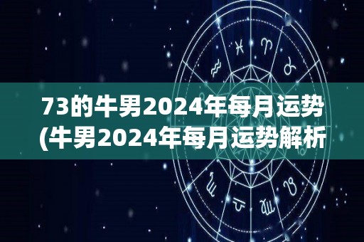 73的牛男2024年每月运势(牛男2024年每月运势解析)