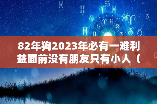 82年狗2023年必有一难利益面前没有朋友只有小人（82年狗2023年运势如何月解析）