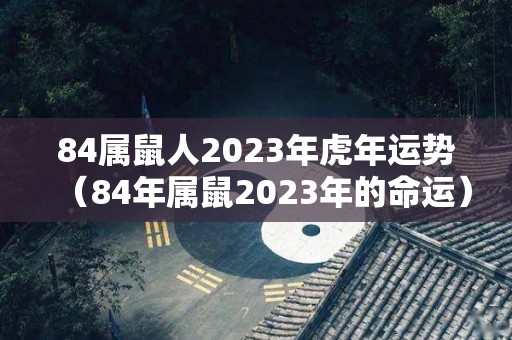 84属鼠人2023年虎年运势（84年属鼠2023年的命运）