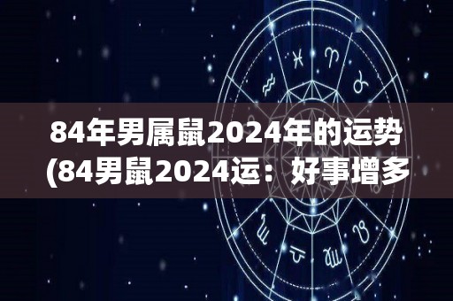 84年男属鼠2024年的运势(84男鼠2024运：好事增多，展露才华称王称霸)