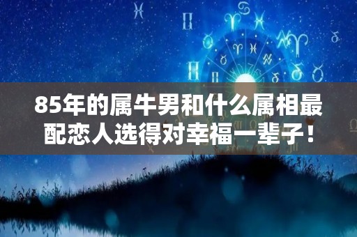 85年的属牛男和什么属相最配恋人选得对幸福一辈子！的简单介绍