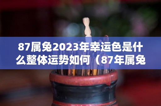 87属兔2023年幸运色是什么整体运势如何（87年属兔的2023年财运怎么样）