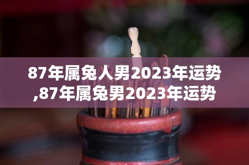 87年属兔人男2023年运势,87年属兔男2023年运势