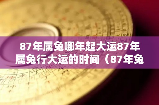 87年属兔哪年起大运87年属兔行大运的时间（87年兔那几年大运）