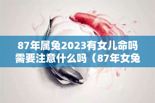 87年属兔2023有女儿命吗需要注意什么吗（87年女兔2023年运势如何）