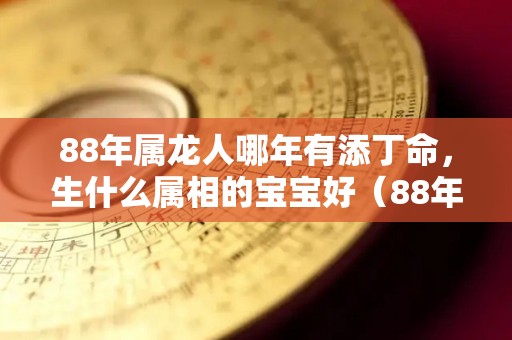 88年属龙人哪年有添丁命，生什么属相的宝宝好（88年属龙人哪年有添丁命,生什么属相的宝宝好一点）