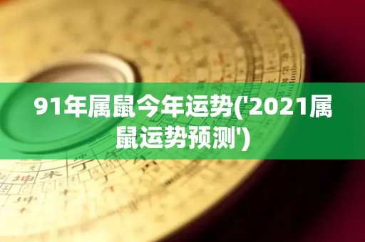 91年属鼠今年运势('2021属鼠运势预测')