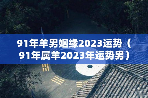 91年羊男姻缘2023运势（91年属羊2023年运势男）